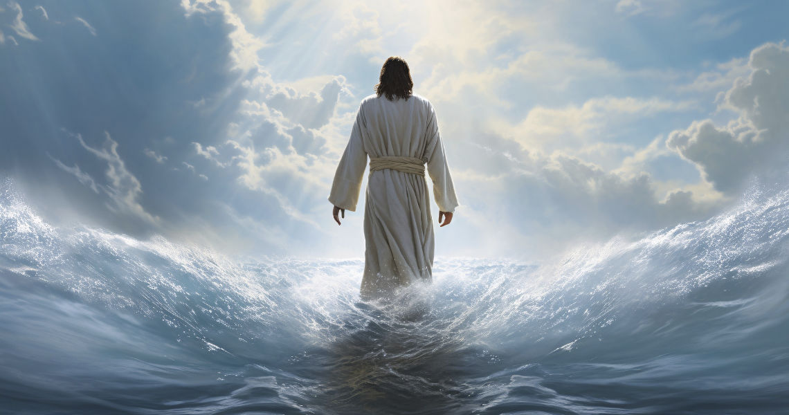 Imagem Jesus sobre as Águas