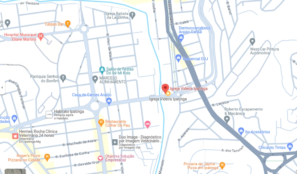 Localizacao Videira Ipatinga